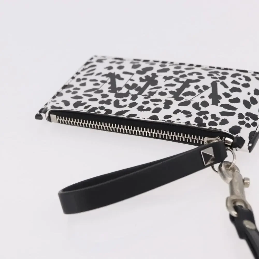 Valentino Leather Card Case White